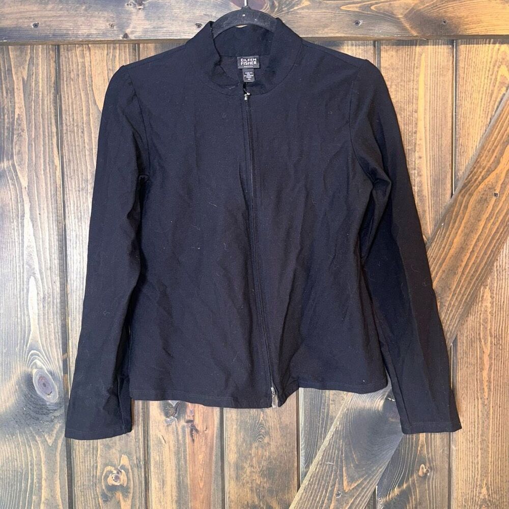 EILEEN FISHER ZIP FRONT JACKET